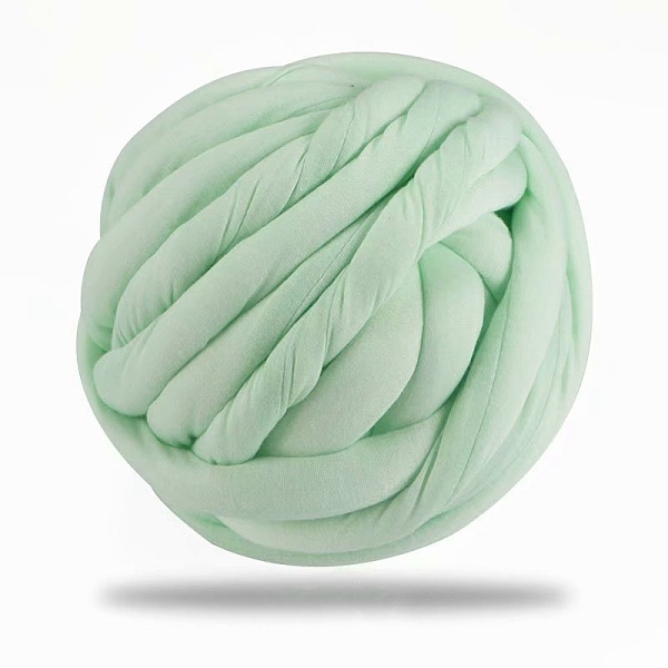 

PandaHall Cotton Yarn, Chunky Yarn for Hand Knitting Blanket, Super Soft Giant Yarn for Arm Knitting, Bulky Yarn, Honeydew, 25mm, about..., Green