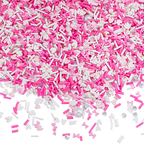 Mélange de paillettes en pâte polymère pour les lèvres