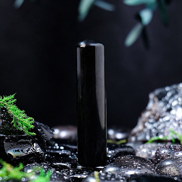

PandaHall Natural Obsidian Column Display Decorations, Figurine Home Decoration, Reiki Energy Stone for Healing, 59x14mm Obsidian Column