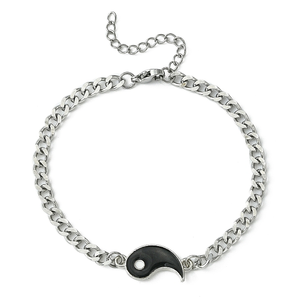 2-teiliges Yin-Yang-Legierungs-Magnet-Paar-Armband-Set