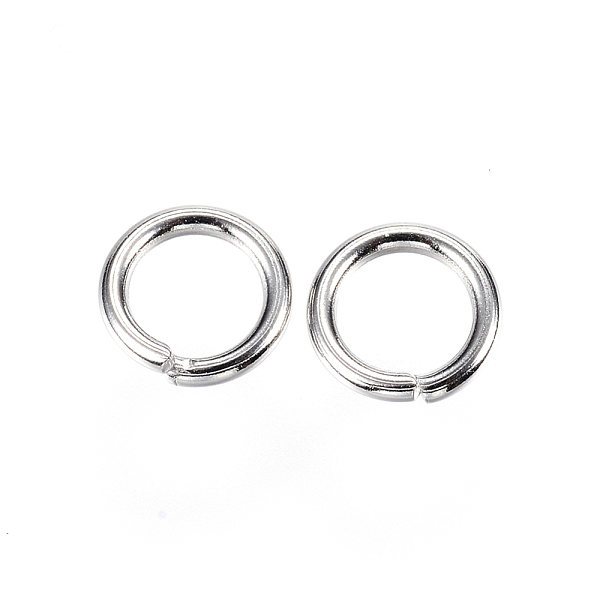 

PandaHall 304 Stainless Steel Jump Rings, Open Jump Rings, Stainless Steel Color, 8x1.3mm, Inner Diameter: 5.4mm 304 Stainless Steel