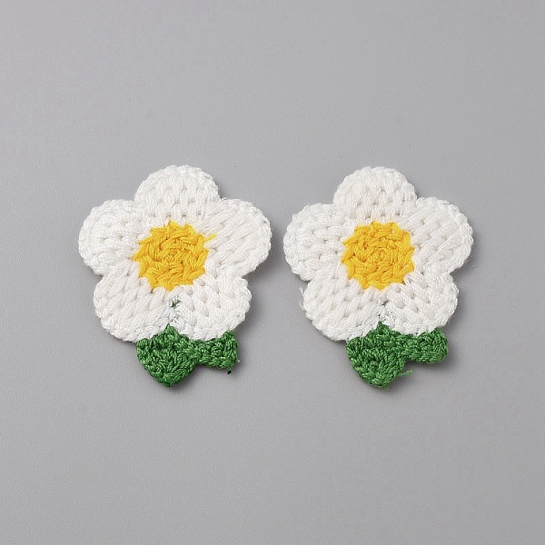 

PandaHall Crochet Flower Appliques, Computerized Embroidery Cloth Patches, Costume Accessories, Sewing Craft Decoration, White, 47x40x2.5mm...