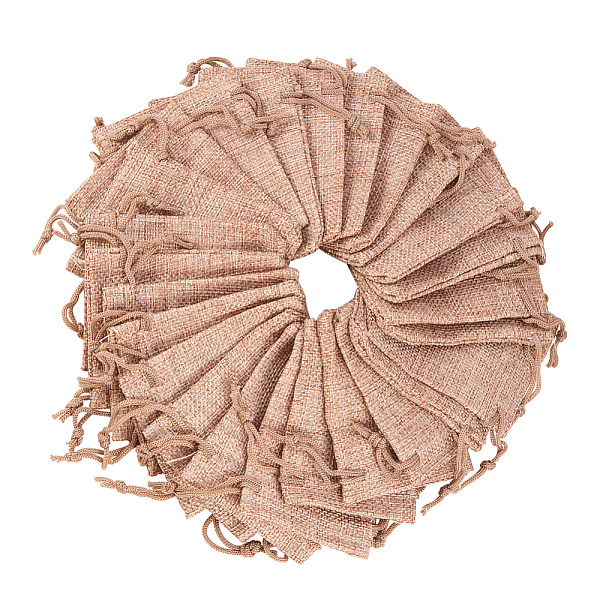 

PandaHall BENECREAT 25PCS Burlap Bags with Drawstring Gift Bags Jewelry Pouch for Wedding Party Treat and DIY Craft - 3.5 x 2.8 Inch, Linen..., Brown