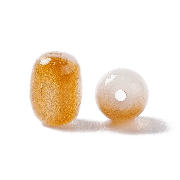 

PandaHall Opaque Glass Beads, Barrel, Orange, 10x8mm, Hole: 1.6mm Glass Barrel Orange