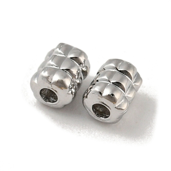 

PandaHall Brass Beads, Column, Platinum, 3mm, Hole: 0.8mm Brass