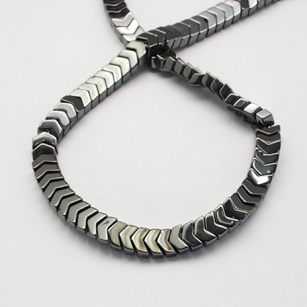 

PandaHall Non-magnetic Synthetic Hematite Beads Strands, Grade A, Arrowhead, Black, 5x8x4mm, Hole: 1mm Non-magnetic Hematite Arrow Black
