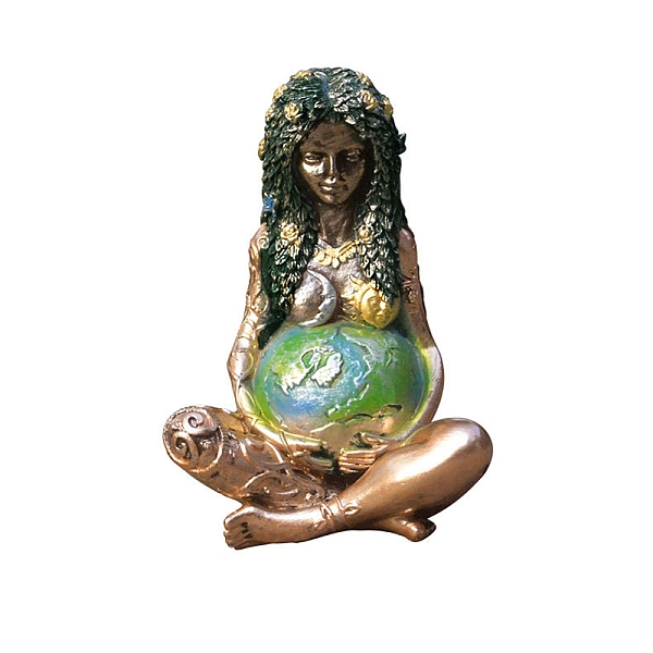 

PandaHall Resin Earth Mother Goddess Statue, for Office Home and Garden Display Decorations, Colorful, 98x150mm Resin Others