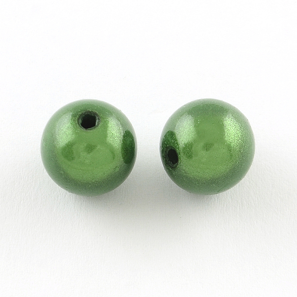 

PandaHall Spray Painted Acrylic Beads, Miracle Beads, Round, Bead in Bead, Green, 12mm, Hole: 2mm, about 560pcs/500g Acrylic Round Green
