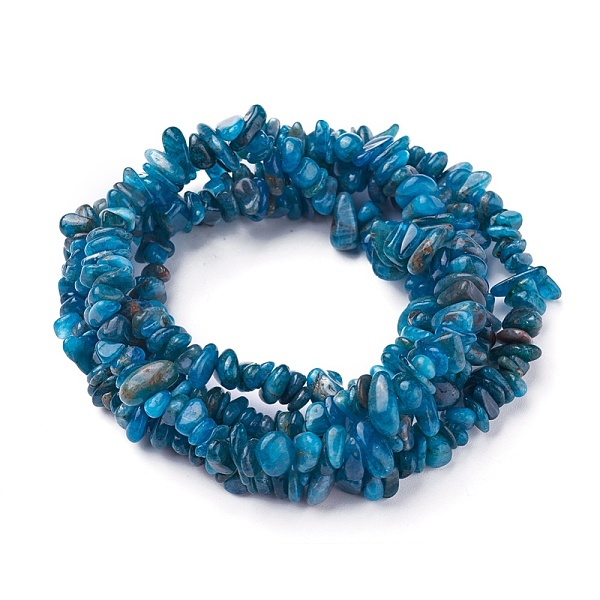 

PandaHall Natural Apatite Beads Strands, Chip, 4~13x3~12x1~6mm, Hole: 1mm, about 33 inch~34.2 inch(84~87cm) Apatite Chip