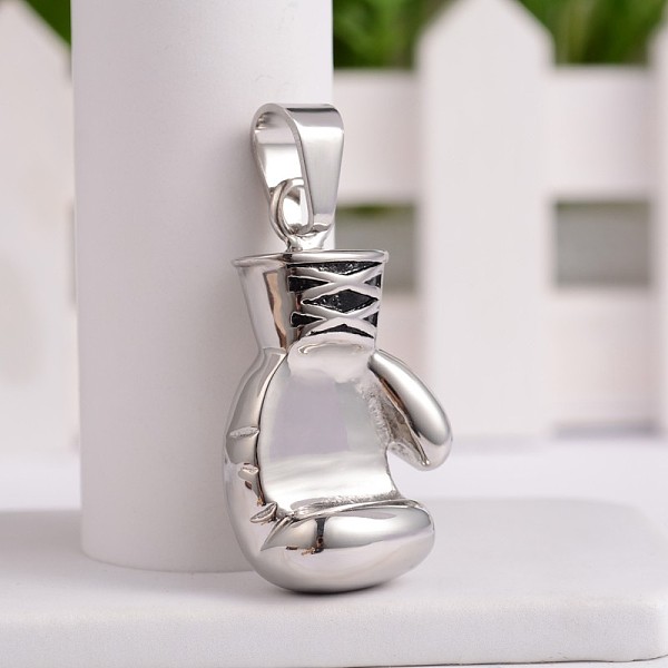 

PandaHall 304 Stainless Steel Pendants, Boxing Gloves, Antique Silver, 40~42x23~24x17mm, Hole: 6.5x11.5mm 304 Stainless Steel Sports