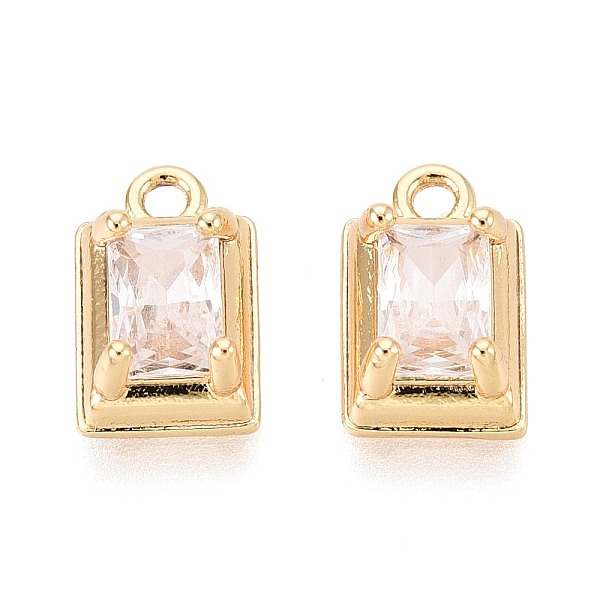 Brass Pave Cubic Zirconia Pendants