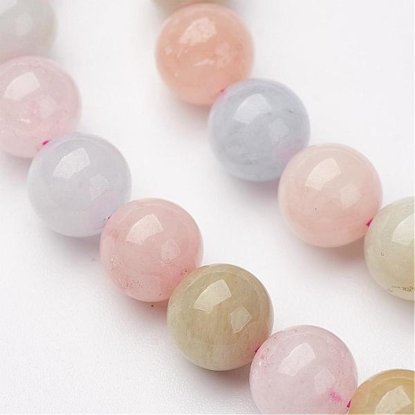 

PandaHall Natural Morganite Bead Strands, Round, 8mm, Hole: 1mm, about 48pcs/strand, 15.5 inch Morganite Round