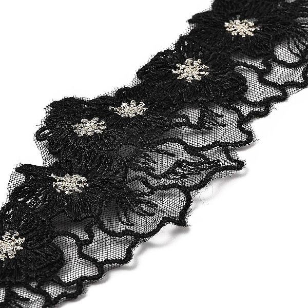 15 Yards Flower Embroidery Polyester Lace Ribbon