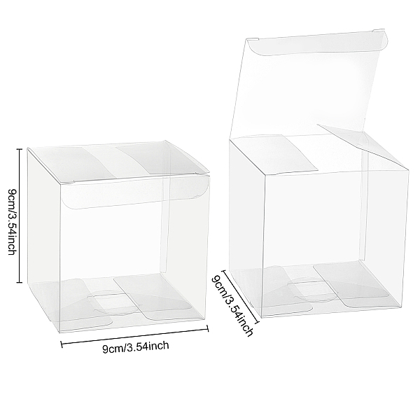 折り畳み式の透明なペットボックス