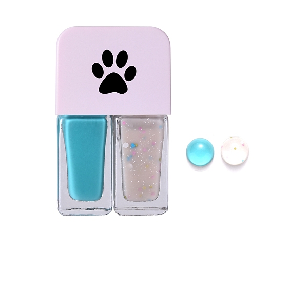 

PandaHall 12ml Two Tone Nail Polish, for Nail Art Design, Quick-drying, Nail Art Accessories, Cyan, 60x36x18mm Carved Nail Gel Cyan