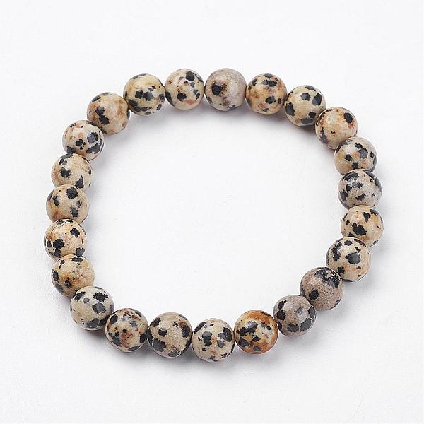 Dalmatien Naturel Bracelets Extensibles Jaspe