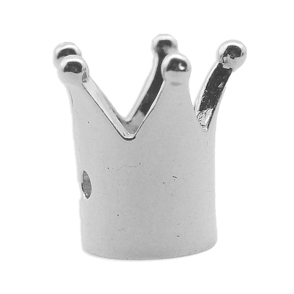 

PandaHall Brass European Beads, Crown, Platinum, 11.5x11x10.5mm, Hole: 5mm, 3pcs/bag Brass Crown