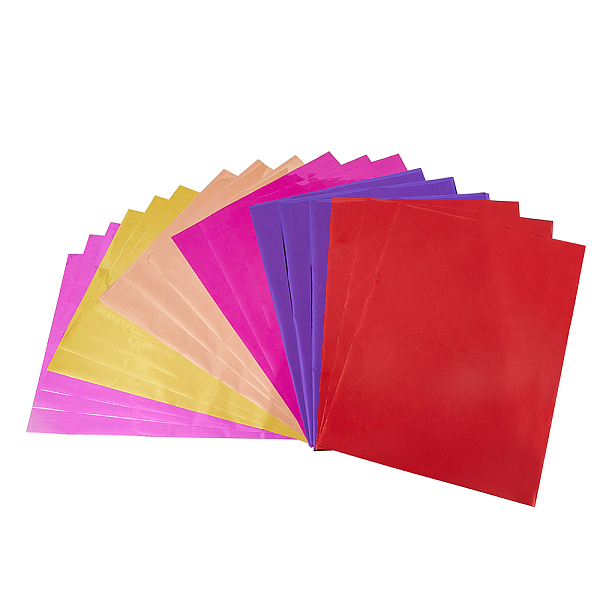 

PandaHall SUPERFINDINGS 60Pcs 6 Colors A4 Hot Foil Stamping Paper, Mixed Color, 290~295x200~210x0.1mm, 10pcs/color Plastic Rectangle..., Multicolor