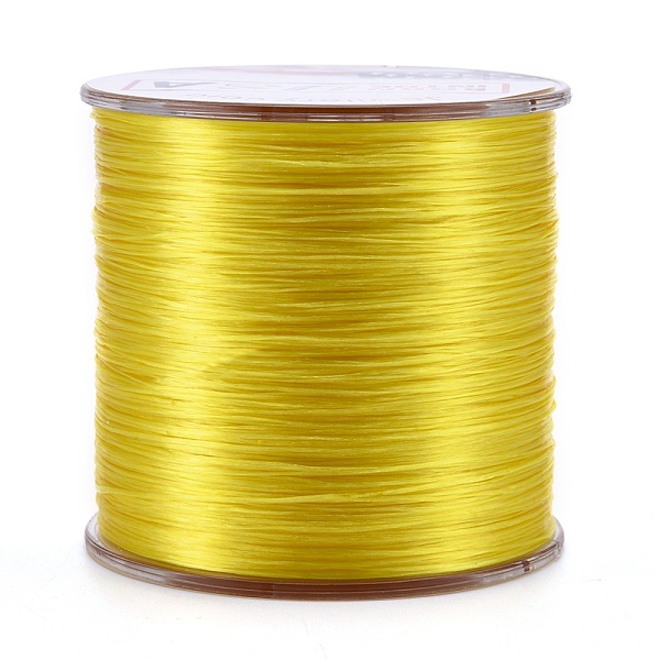 

PandaHall Flat Elastic Crystal String, Elastic Beading Thread, for Stretch Bracelet Making, Yellow, 0.5mm, about 328.08 yards(300m)/roll...