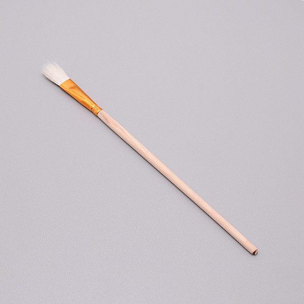 

PandaHall Wooden Paint Brush, with Wool, Clay Tool, BurlyWood, 17x0.85x0.55cm Wood Others Orange