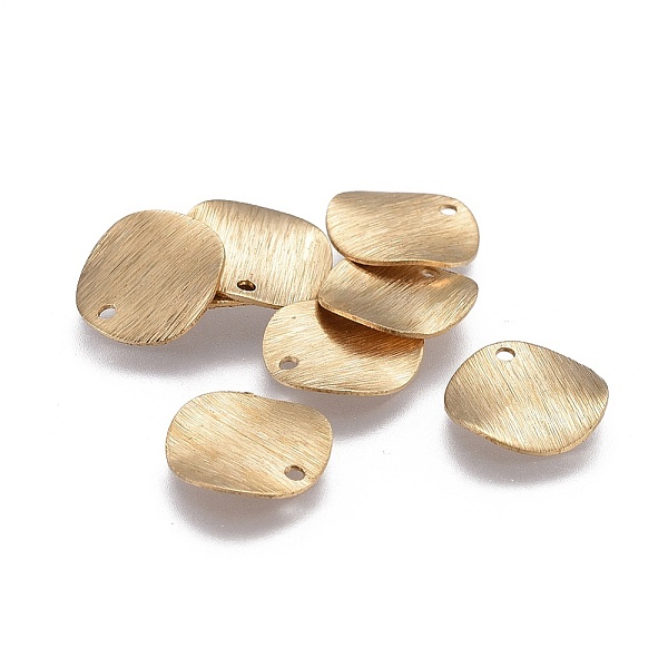 

PandaHall Brass Charms, Flat Round, Real 18K Gold Plated, 12x0.8mm, Hole: 1.2mm Brass Flat Round