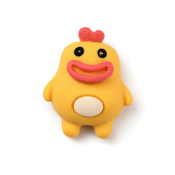 

PandaHall Opaque Resin Cabochons, Duck with Big Mouth, Gold, 22x17.5x9mm Resin Duck Gold