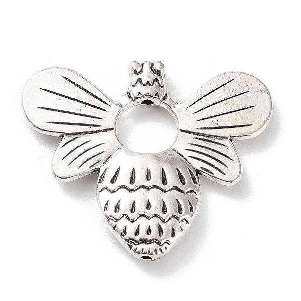 

PandaHall Alloy Bead Frame, Bee, Antique Silver, 24.5x28.5x3.5mm, Hole: 1mm Alloy Bees