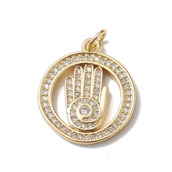 

PandaHall Brass Micro Pave Cubic Zirconia Pendants, Cadmium Free & Lead Free, Real 18K Gold Plated, Long-Lasting Plated, with Jump Ring..., Clear