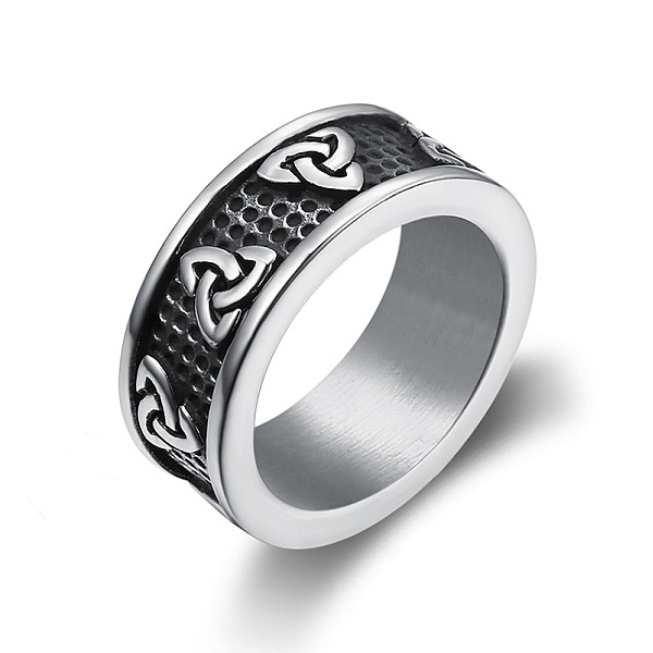

PandaHall 316L Surgical Stainless Steel Trinity Knot Finger Ring, Antique Silver, US Size 12(21.4mm) 316L Surgical Stainless Steel Trinity...