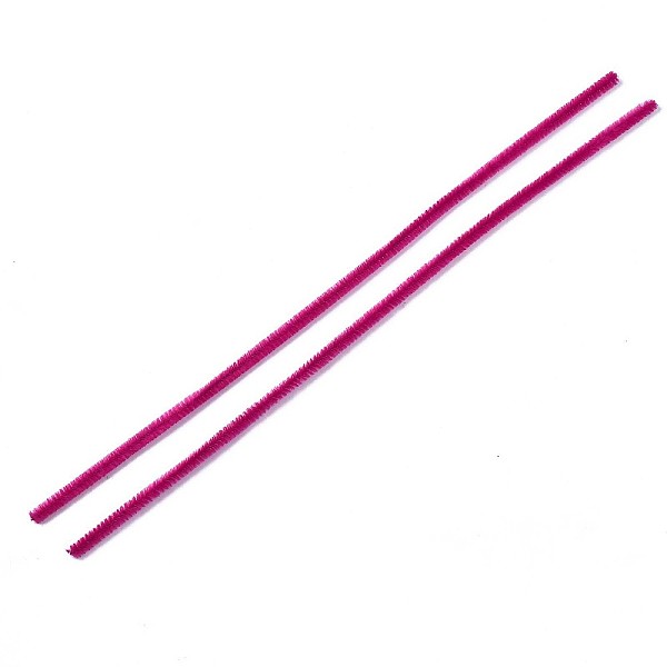 

PandaHall 11.8 inch Pipe Cleaners, DIY Chenille Stem Tinsel Garland Craft Wire, Medium Violet Red, 300x5mm Fibre