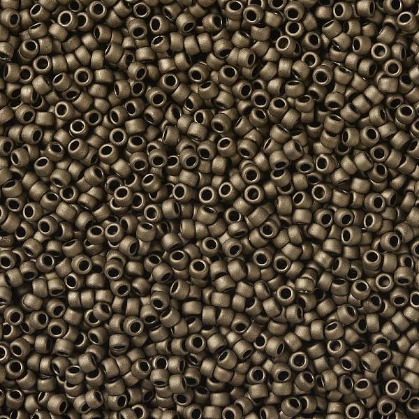 

PandaHall TOHO Round Seed Beads, Japanese Seed Beads, (702) Matte Color Dark Copper, 15/0, 1.5mm, Hole: 0.7mm, about 3000pcs/10g Glass Brown