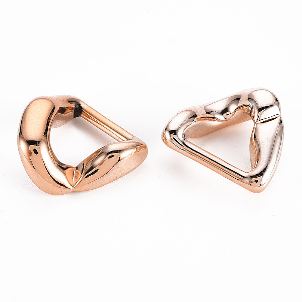 

PandaHall UV Plating ABS Plastic Linking Rings, Twist, Rose Gold, 26.5x28x9mm, Inner Diameter: 17x16mm Plastic Twist