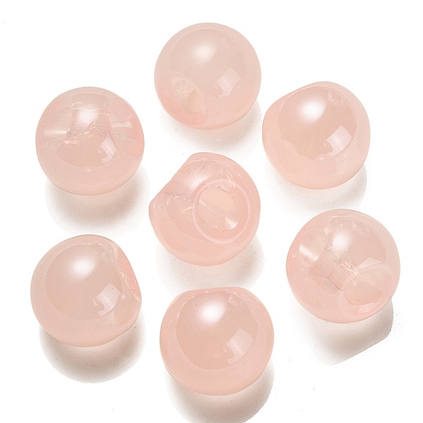 

PandaHall Opaque Acrylic Beads, Round, Top Drilled, Pink, 19x19x19mm, Hole: 3mm Acrylic Round Pink