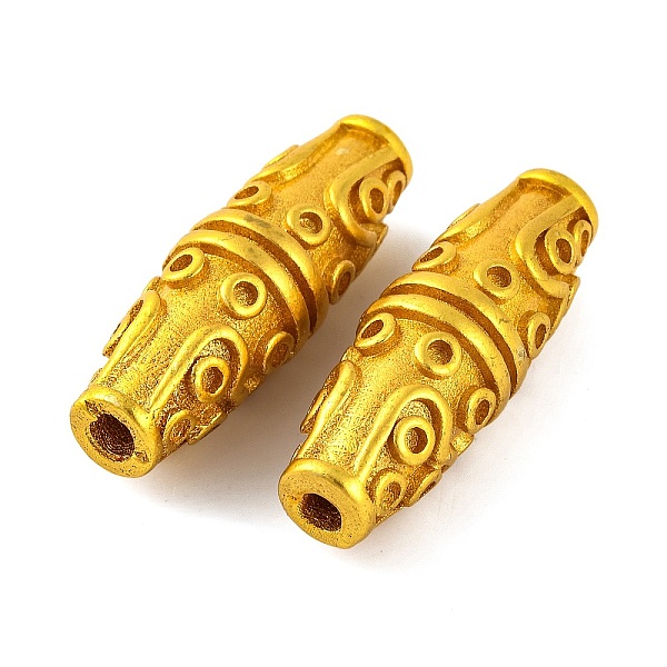 

PandaHall Brass Beads, Lead Free & Cadmium Free, Barrel, Golden, 28x10mm, Hole: 3mm Brass Barrel