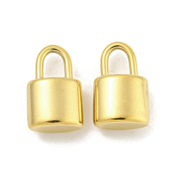 

PandaHall 304 Stainless Steel Pendants, Padlock Charm, Real 14K Gold Plated, 12.5x8x5mm, Hole: 4x3mm 304 Stainless Steel Lock
