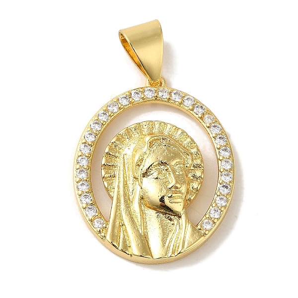 

PandaHall Rack Plating Brass Micro Pave Clear Cubic Zirconia Pendants, Cadmium Free & Lead Free, Long-Lasting Plated, Real 18K Gold Plated...