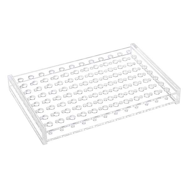 

PandaHall 96-Hole 0.2ML Acrylic Laboratory Test Tube Rack, Clear, 160x117x20mm, Hole: 3.5mm, Inner Diameter: 6mm Acrylic Rectangle Clear