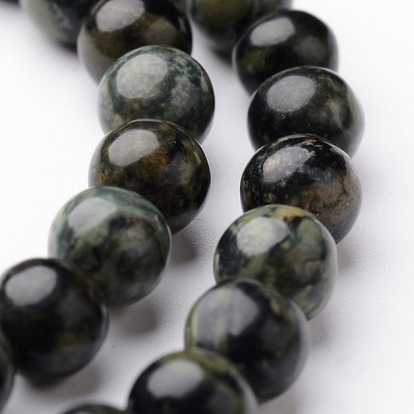 

PandaHall Round Natural Kambaba Jasper Bead Strands, 6mm, hole: 1mm, about 63~65pcs/strand, 15 inch Kambaba Jasper Round