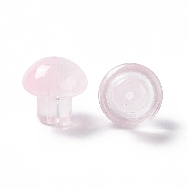 

PandaHall Transparent Glass Beads, Mushroom, Pearl Pink, 13.5x13.5mm, Hole: 1.6mm Glass Mushroom