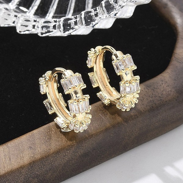 Brass Glass Hoop Ea… - image