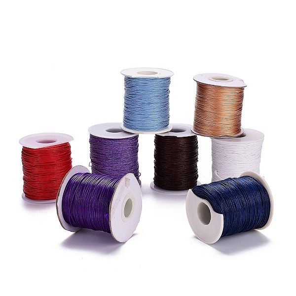 

PandaHall (Defective Closeout Sale), Waxed Cord, with Defective Spool, Mixed Color, 1.5mm, about 109.36 yards(100m)/roll Waxed Cotton Cord..., Multicolor