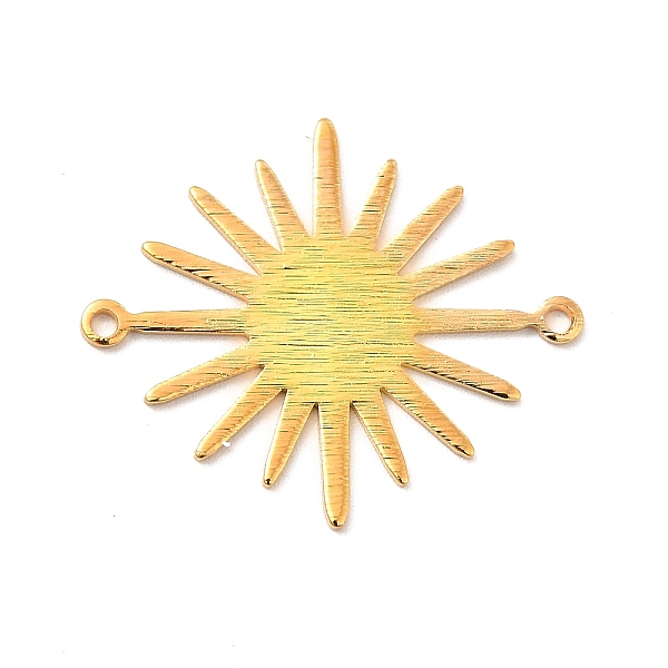 

PandaHall Rack Plating Brass Connector Charms, Long-Lasting Plated, Sun Links, Golden, 26.5x22.5x0.9mm, Hole: 1.2mm Brass Sun