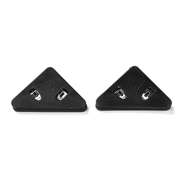

PandaHall Triangle Shaped Plastic Clips, for Office School Supplies, Black, 31x52x19mm Plastic Black