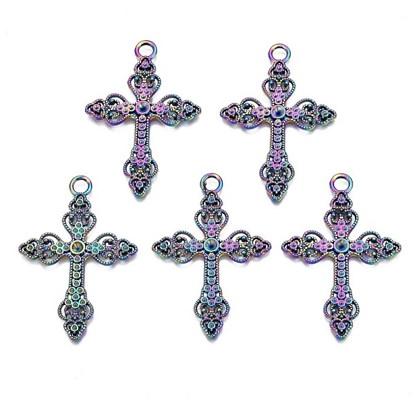 

PandaHall Rainbow Color Alloy Pendant Rhinestone Settings, Cadmium Free & Nickel Free & Lead Free, Cross, Fit For 1.2mm & 3mm Rhinestone...