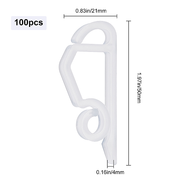 Gorgecraft 100pcs Plastikaufhängerhaken