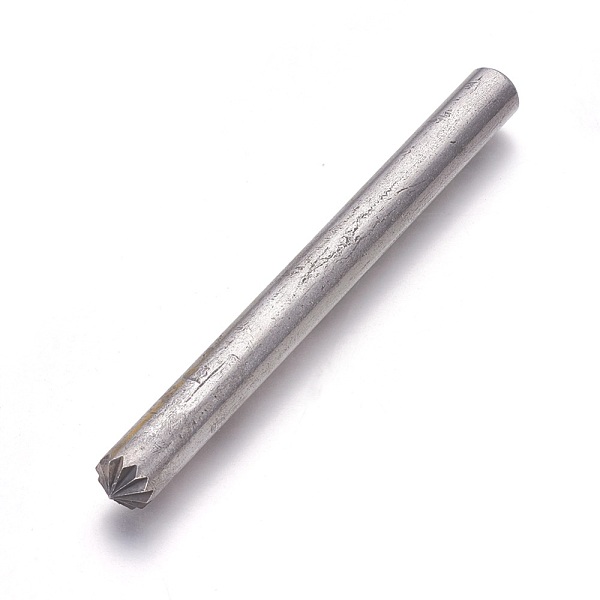 

PandaHall DIY Leather Craft, Carbon Steel Garment Eyelet Open Hand Punch Tool, Flower, Stainless Steel Color, 97x9mm Carbon Steel