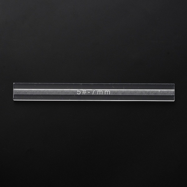 

PandaHall Acrylic Spill Tool, for Zipper Rubberizing, Rectangle, Clear, 19.7x2.07x0.75cm Acrylic Clear