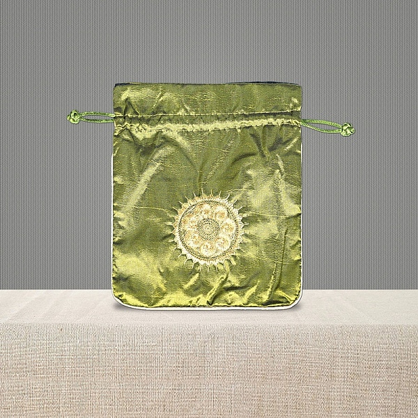 

PandaHall Chinese Style Brocade Drawstring Gift Blessing Bags, Jewelry Storage Pouches for Wedding Party Candy Packaging, Rectangle with...