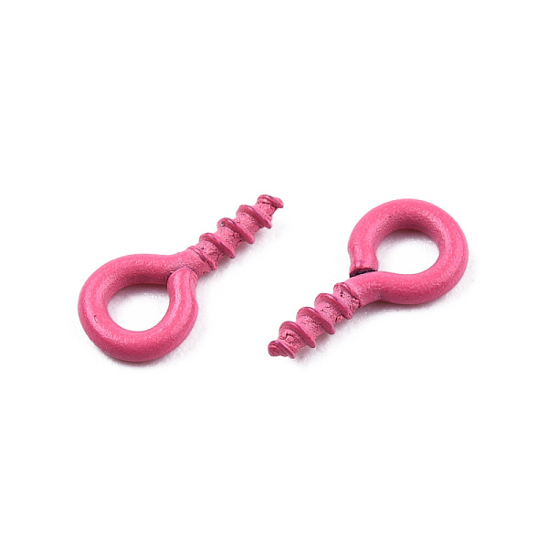 Spray Painted Iron Screw Eye Pin Peg Bails