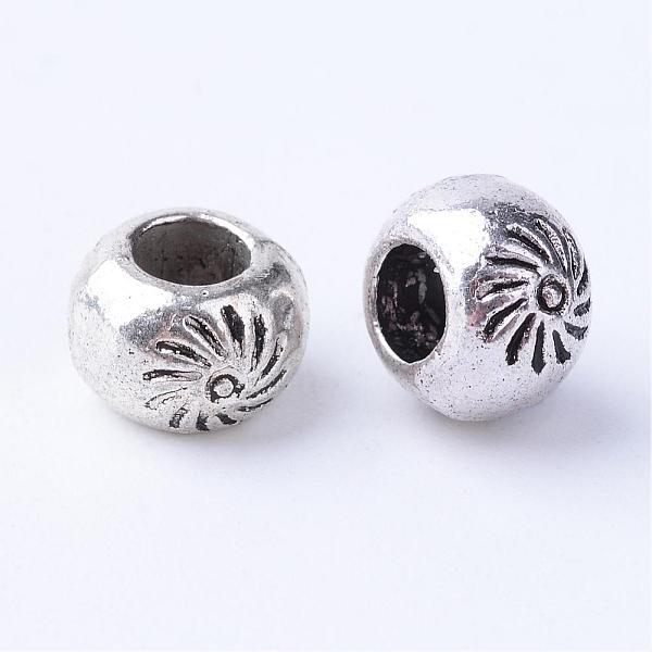 

PandaHall Tibetan Style Alloy Beads, Rondelle, Cadmium Free & Lead Free, Antique Silver, 7~7.5x5mm, Hole: 3mm, about 1290pcs/1000g Alloy...